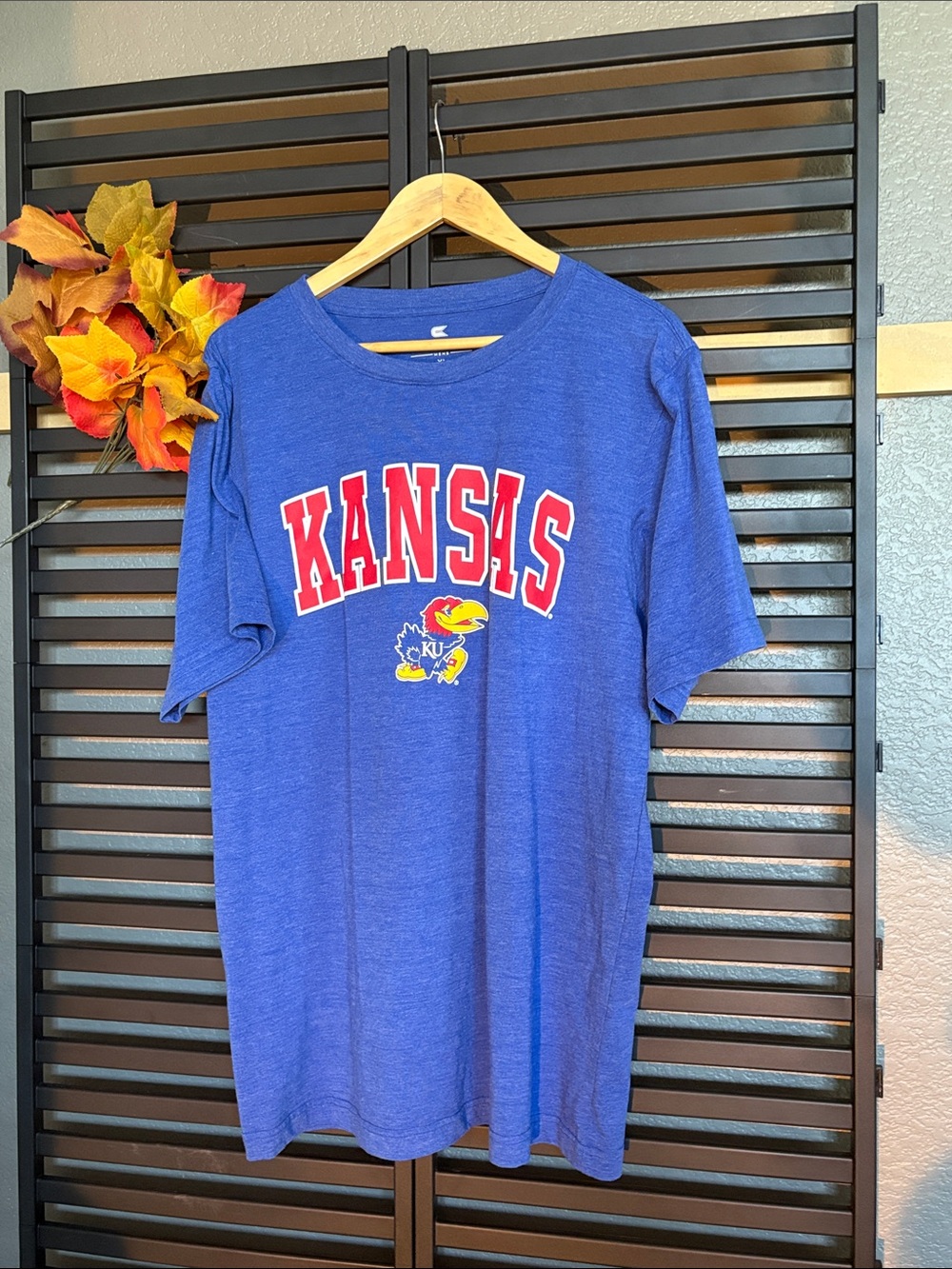 Colosseum Royal Blue Kansas Graphic Short Sleeve Tee